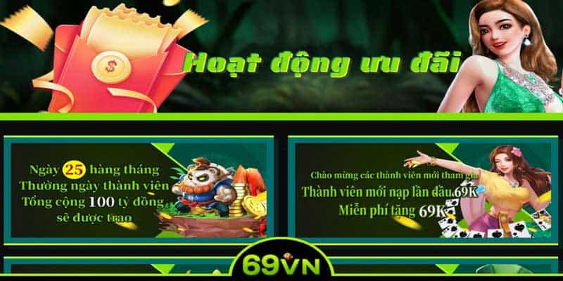 Hoạt động khuyến mãi 69VN